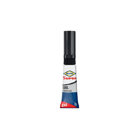 Adesivo istantaneo universale gel "Super" ideale per materiali porosi in tubetto da 3 gr