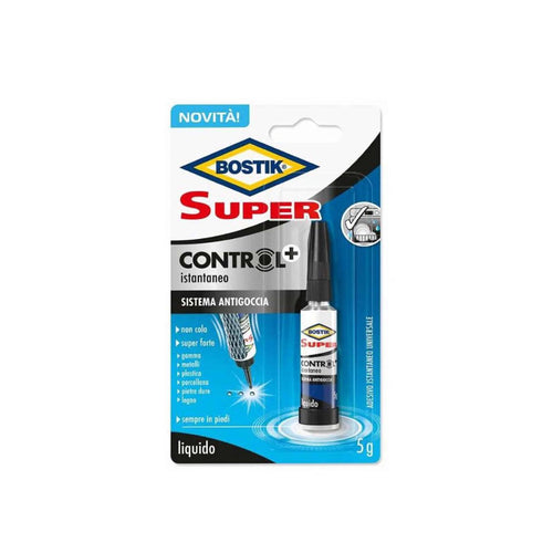 Adesivo cianocrilato Super Control+ universale per incollaggi di piccole dimensioni 5 gr