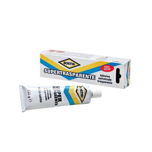 Adesivo Supertrasparente universale a contatto incolore a presa rapida resistente