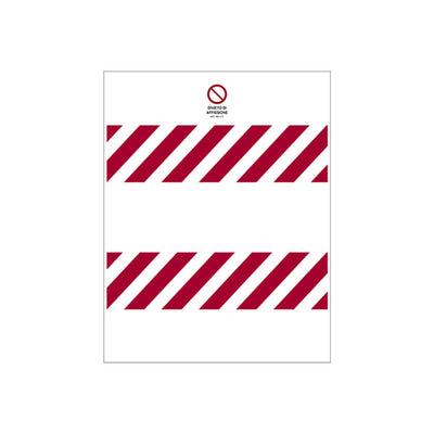 Cartello segnaletico Divieto di Affissione realizzato in polionda 180 x 98 cm