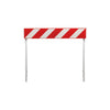 Barriera normale con strisce bianche e rosse rifrangenti verniciata a fuoco 150 x h 100 cm
