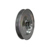Puleggia con foro cieco realizzata in lamiera zincata per applicazione al rullo in legno 220 mm
