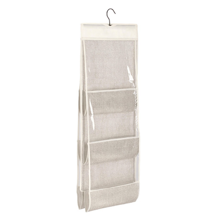 Porta borse "Tidy" beige verticale 6 comparti