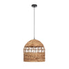 Lampadario Malawi in metallo e giacinto d'acqua d 45 cm