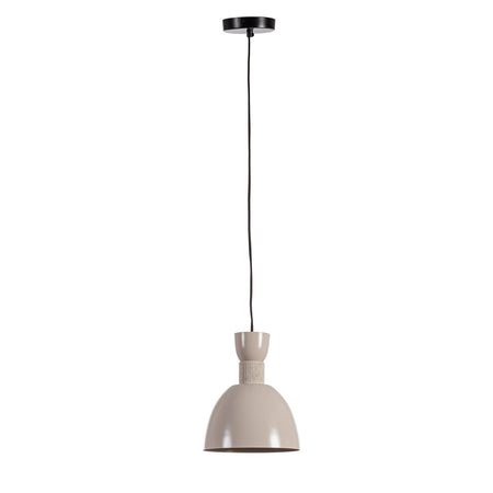 Lampadario "Jabalpur" in metallo e cotone
