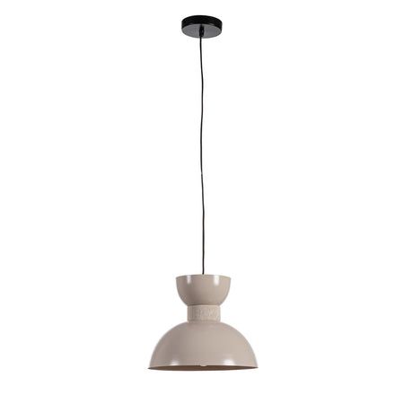 Lampadario "Jabalpur" in metallo e cotone