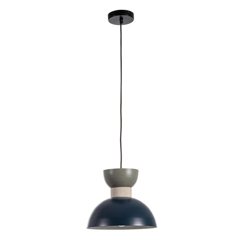 Lampadario Jabalpur in metallo e cotone