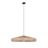Lampadario Kanda in rafia e metallo