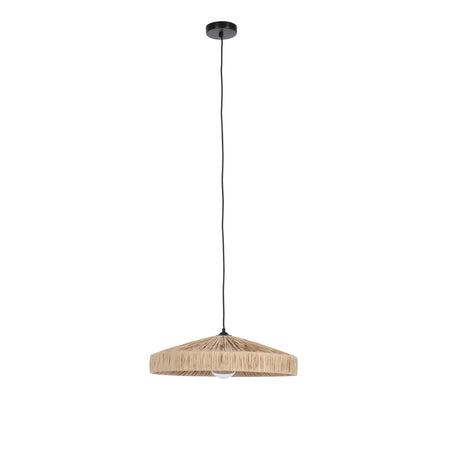 Lampadario "Kanda" in rafia e metallo