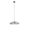 Lampadario Kanda in rafia e metallo