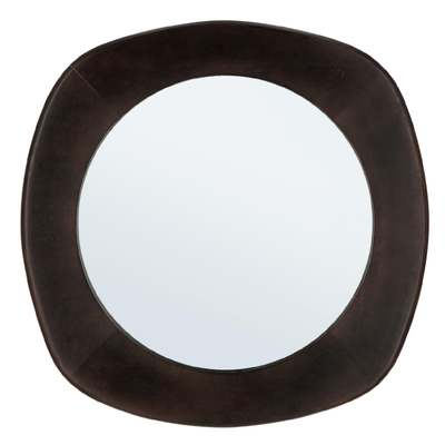 Specchio con cornice in legno Dudhi Ø 54,5x2,5 cm