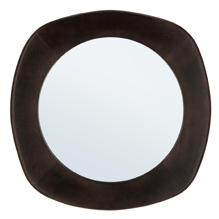 Specchio con cornice in legno "Dudhi" Ø 54,5x2,5 cm