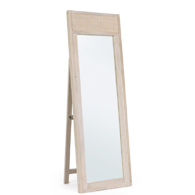 Specchio con cornice in legno Shana h 58a - 8b - 175 cm