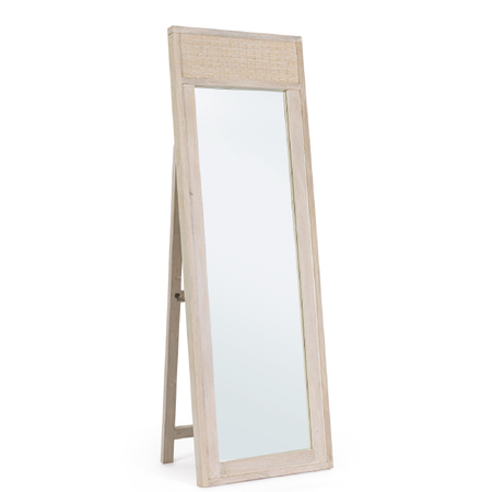 Specchio con cornice in legno "Shana" h 58a - 8b - 175 cm