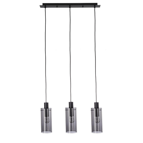 Lampadario Aglow in acciaio e vetro