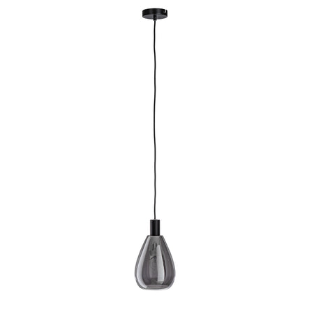 Lampadario "Glaring" in acciaio e vetro