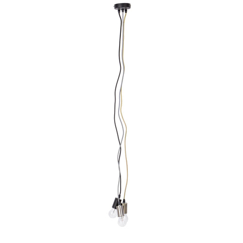 Lampadario Oldish Light Met in acciaio h 120 cm