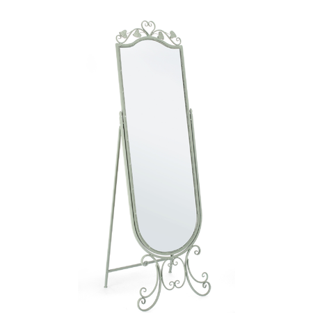 Specchio con cornice in paulonia "Harriet" 51x50x165 h cm