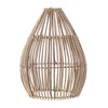 Paralume Doson in acciaio e rattan