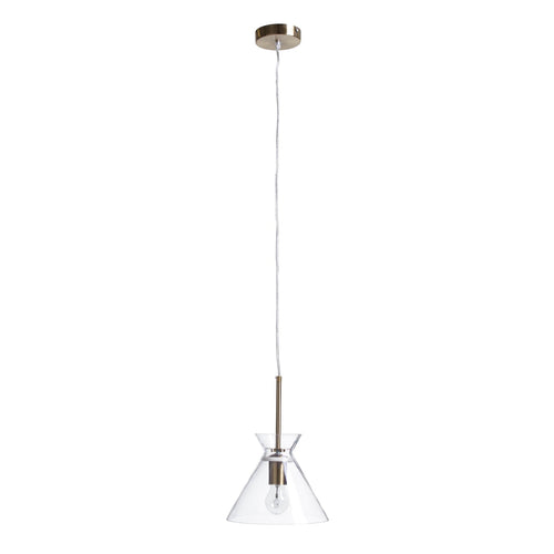 Lampadario 1 Luce Sparkle  acciaio e vetro