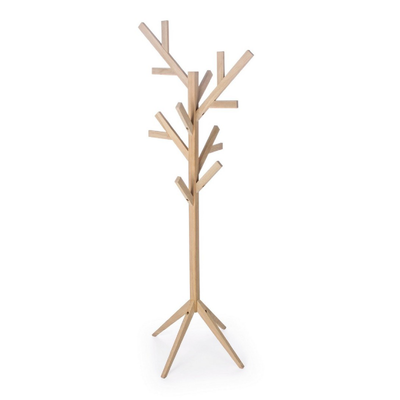 Appendiabiti Daiki Tree in legno di quercia da assemblare
