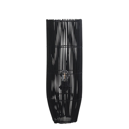 Lampada da tavolo "Arusha" in bamboo metallo e plastica