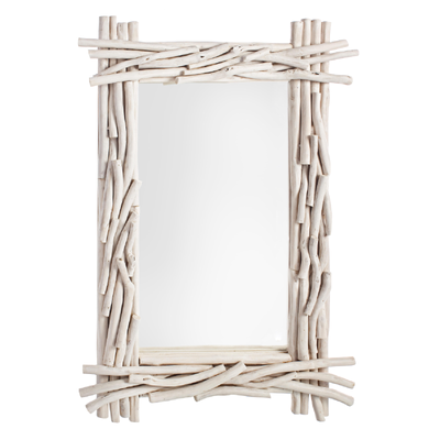 Specchio da parete con cornice in legno Sahel 90 a - 6 b - 60 h cm
