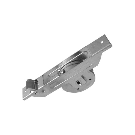 Avvolgitore automatico semincasso con boccola scorri cinghia e placca nera interasse 165 mm