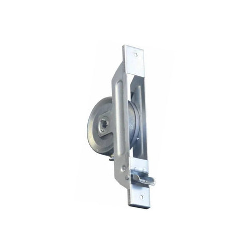 Avvolgitore automatico semincasso con boccola scorri cinghia e placca nera interasse 165 mm