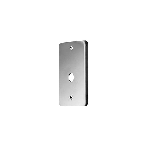 Placca per argano a fune realizzata in acciaio inox compatibile con tipo C 83 x h130 mm