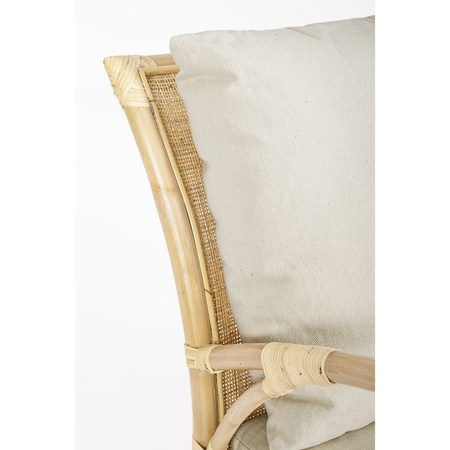 Divano a 2 posti con cuscino "Alicante" 129 cm