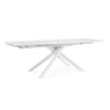 Tavolo allungabile Joakim in grés porcellanato e legno mango 160-240x90