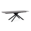 Tavolo allungabile Joakim in grés porcellanato e legno mango 160-240x90