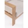 Salotto con poltrone e tavolino Baltic struttura in alluminio per veranda e giardino