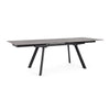 Tavolo allungabile Jarkko in grées porcellanato e legno d'abete 160-240x90