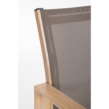 Salotto con poltrone e tavolino "Kallen" struttura in alluminio per veranda e giardino