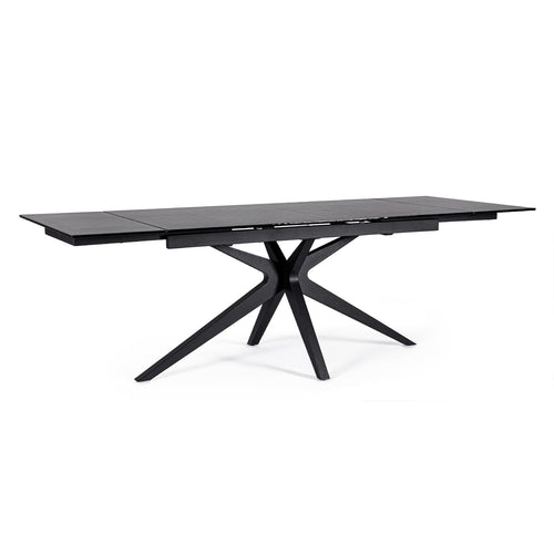 Tavolo allungabile Aira in vetro e mdf 160-240x90