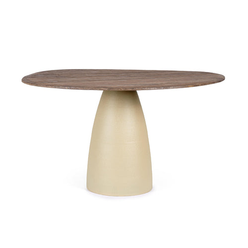 Tavolo Stanley in legno mango 140-120x76