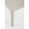 Tavolo in alluminio quadrato allungabile Kiplin 149 X 97/149 cm
