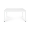 Tavolo in alluminio quadrato allungabile Kiplin 149 X 97/149 cm