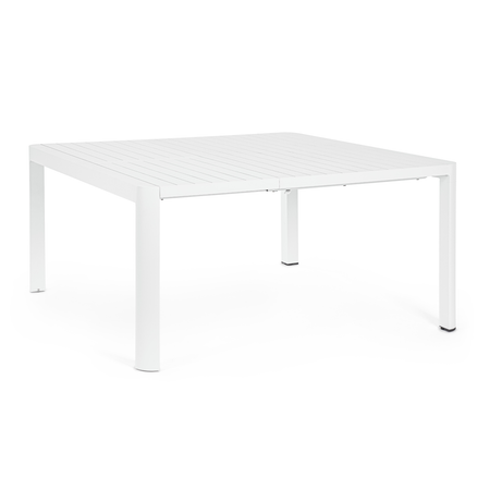 Tavolo in alluminio quadrato allungabile "Kiplin" 149 X 97/149 cm