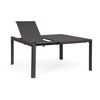 Tavolo in alluminio quadrato allungabile Kiplin 149 X 97/149 cm