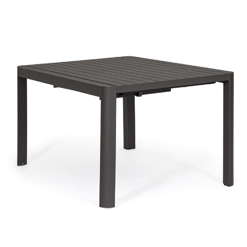 Tavolo in alluminio quadrato allungabile Kiplin 149 X 97/149 cm
