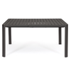 Tavolo in alluminio quadrato allungabile Kiplin 149 X 97/149 cm