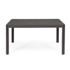 Tavolo in alluminio quadrato allungabile Kiplin 149 X 97/149 cm
