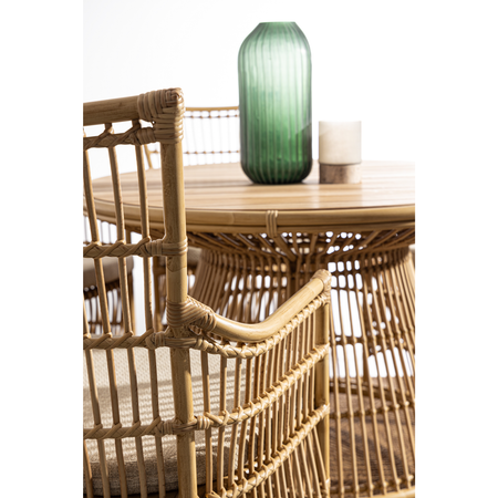 Tavolo "Adelma" in alluminio 110 cm