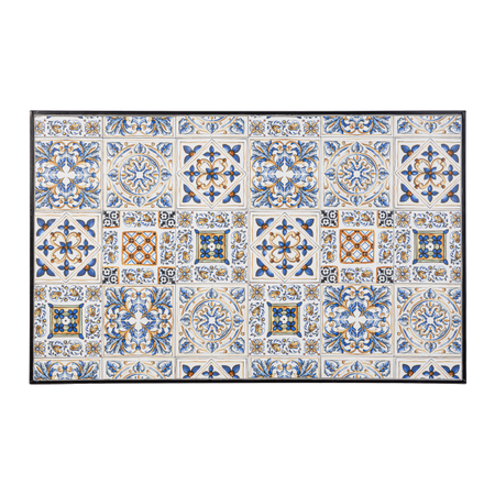 Tavolo rettangolare "Mykonos" in acciaio 120 X 80 cm