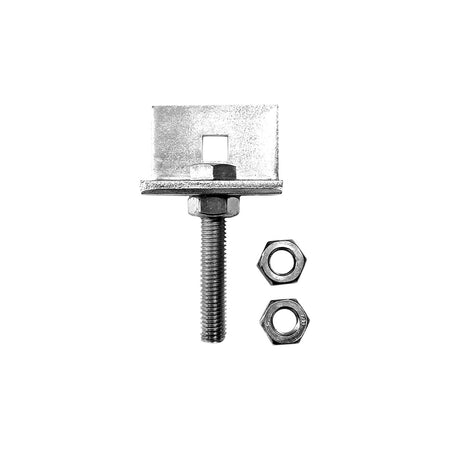 Supporto regolabile di fissaggio per motore tapparelle completo di piastra con foro per perni da 10 mm