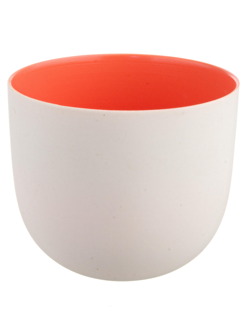 Porta candela flo in 2 colorazioni; prodotto realizzato in ceramica