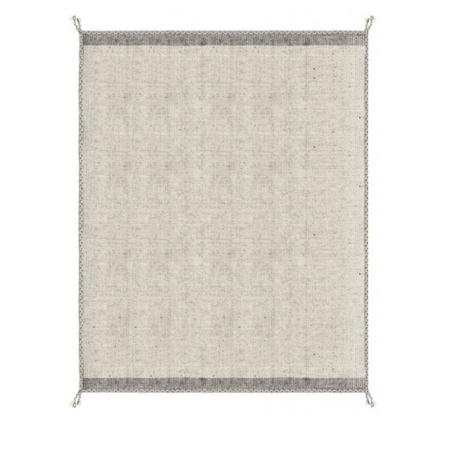 Tappeto da interno Chathu Fronte in lana e retro in cotone.